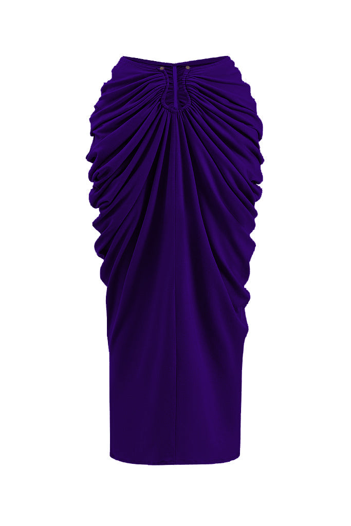 Verde Draped Sarong Skirt