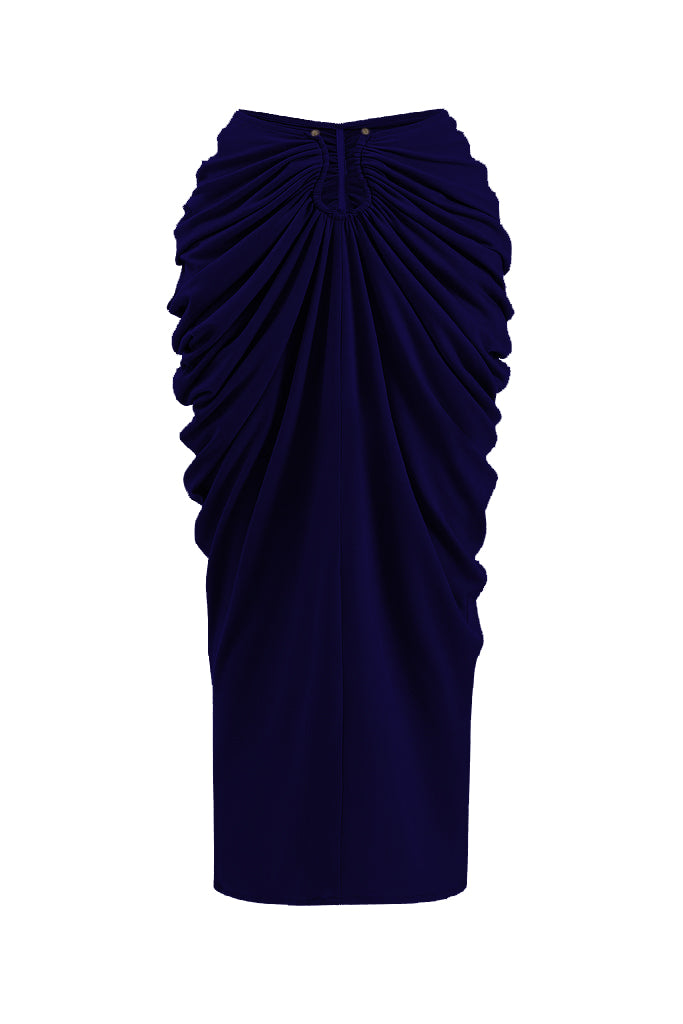 Verde Draped Sarong Skirt